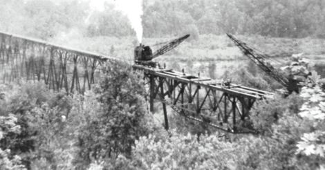 High Bridge Being Dismantled